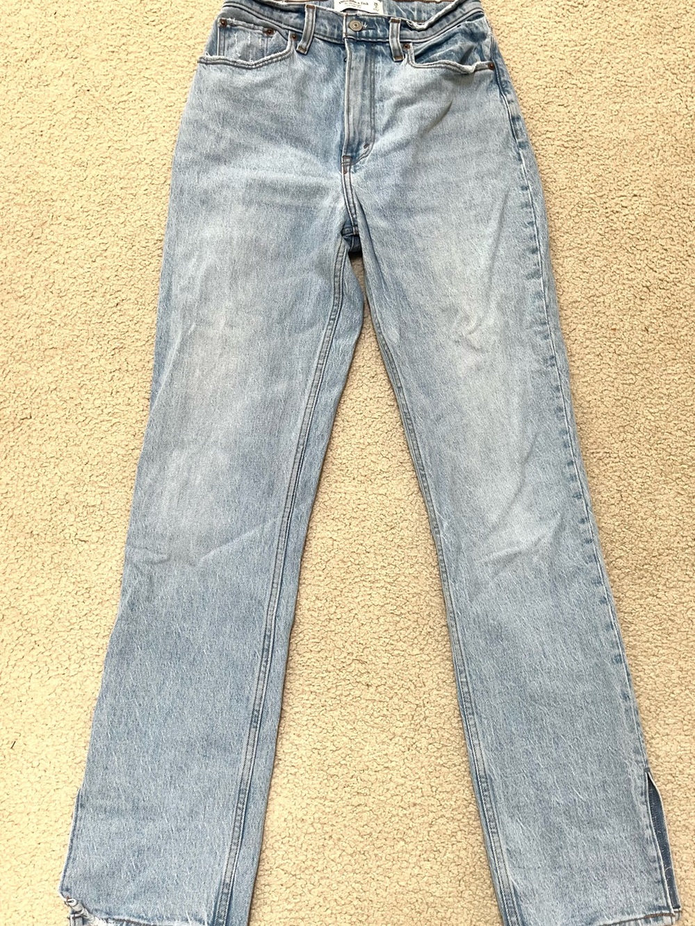 Abercrombie & Fitch Light Blue Ultra High Rise Jeans